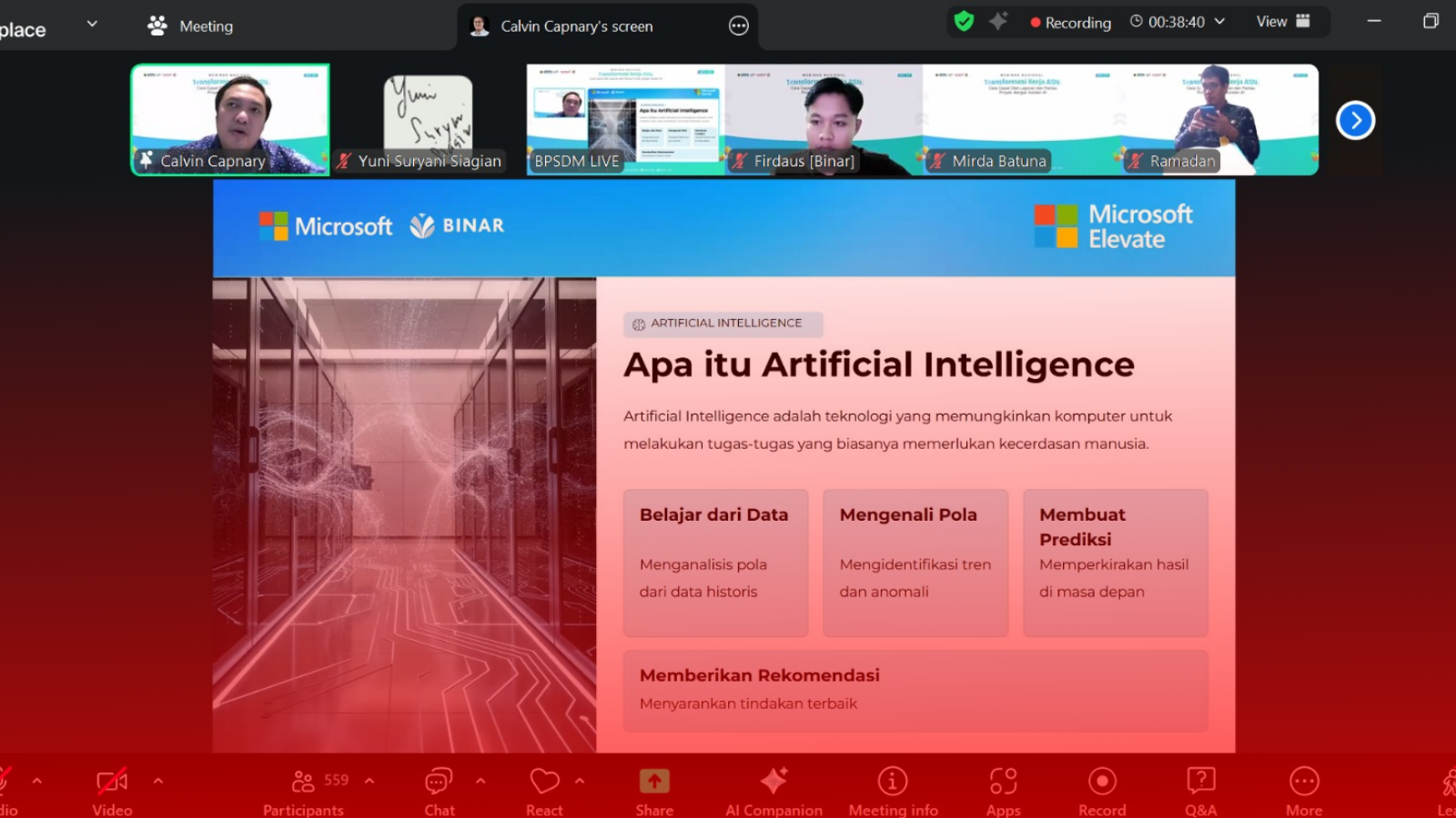 Kantor Pertanahan Kabupaten Seruyan Mengikuti Webinar Transformasi Kerja ASN: “Cara Cepat Olah Laporan dan Pantau Proyek dengan Asisten AI”