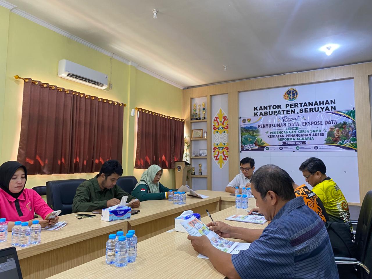 Kantor Pertanahan Kabupaten Seruyan Melaksanakan Rapat Penyusunan Data Kegiatan Penanganan Akses Reforma Agraria Tahun 2026